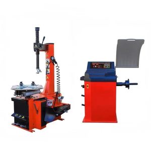 Tire changer and balancer combo
